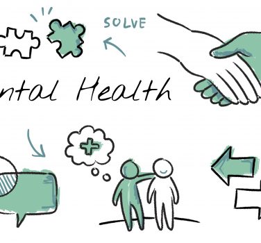 Mental health care sketch diagram